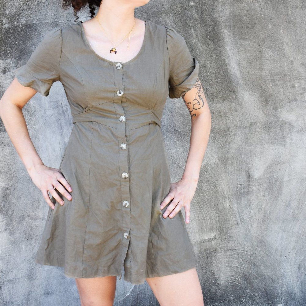 Altered state army green dress